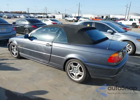 2001 BMW 330Ci из США, поврежденный, VIN WBABS53451JU87008